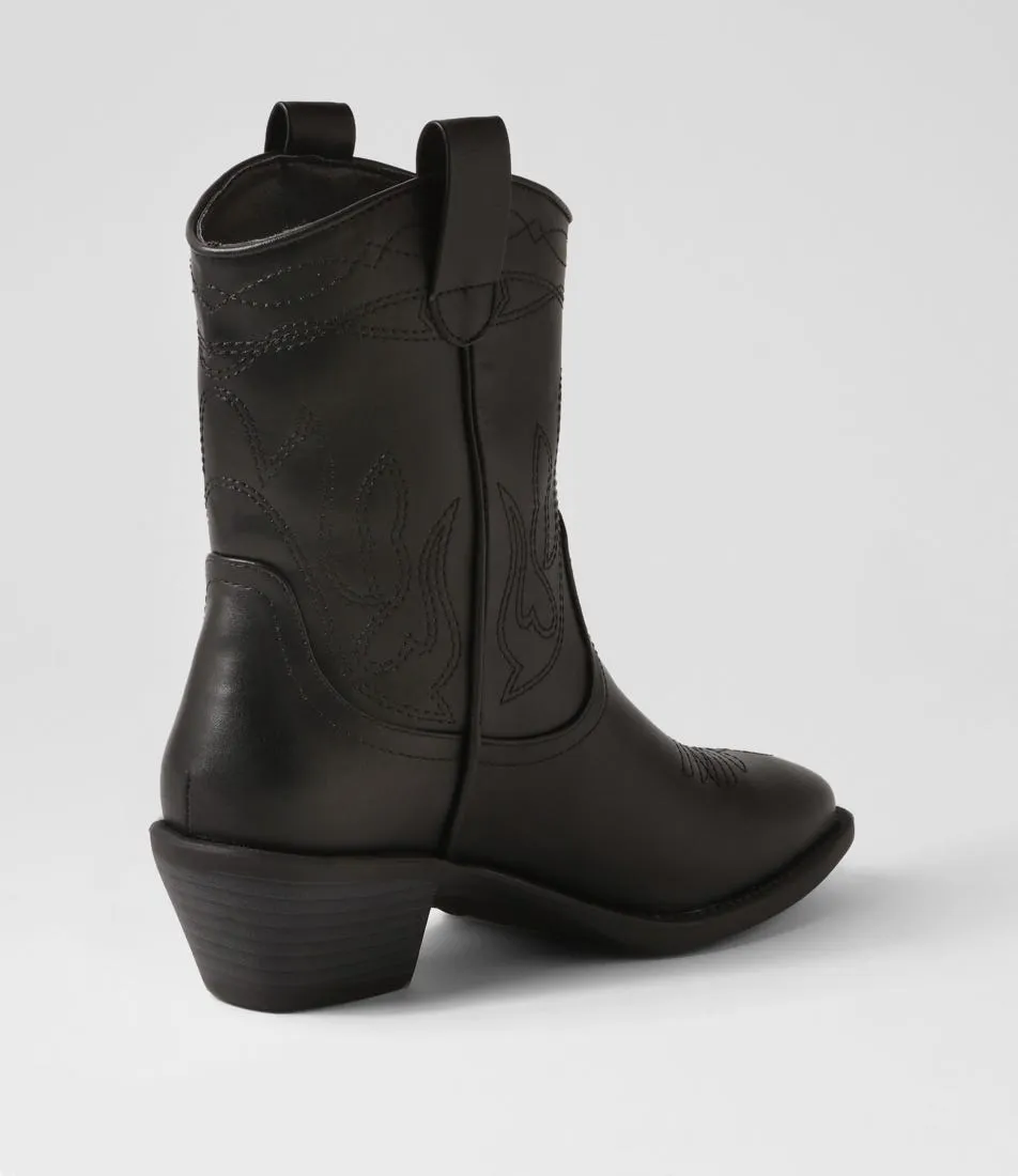 VERALI Howdy Black Ankle Boots