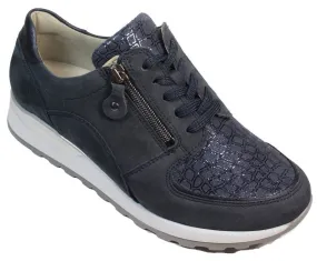 Waldlaufer H64007 Hiroko Womens Leather Lace Up Trainer