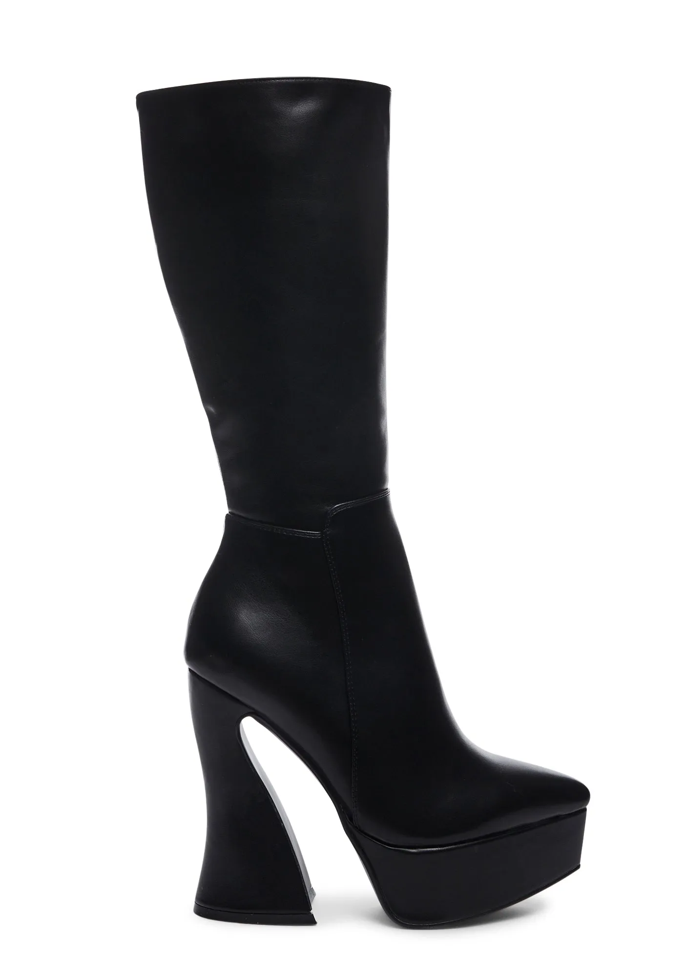 Wide Fit Sketchy Heeled Boots-