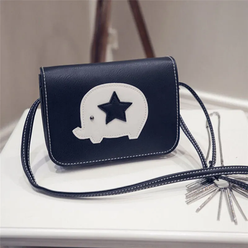 Women Messenger Bags Leather Star Elephant pattern Hbag Cross Body Single Shoulder Bag Clutch Purse Women's Bolsas