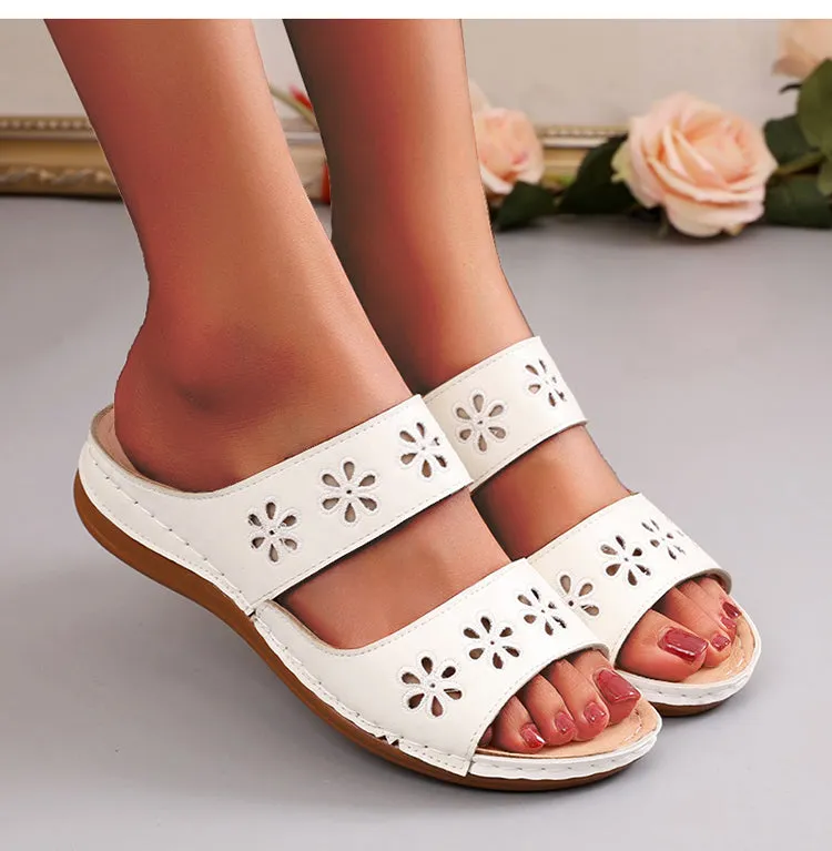 Women's Summer Comfortable Open Toe Light Slides Platform Sandals