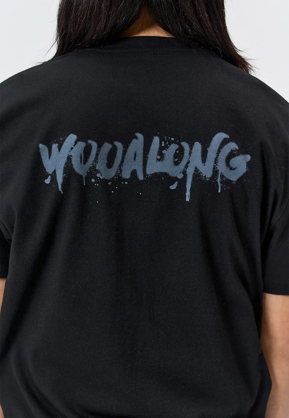 WOOALONG  |Crew Neck Unisex Street Style Plain Cotton Short Sleeves