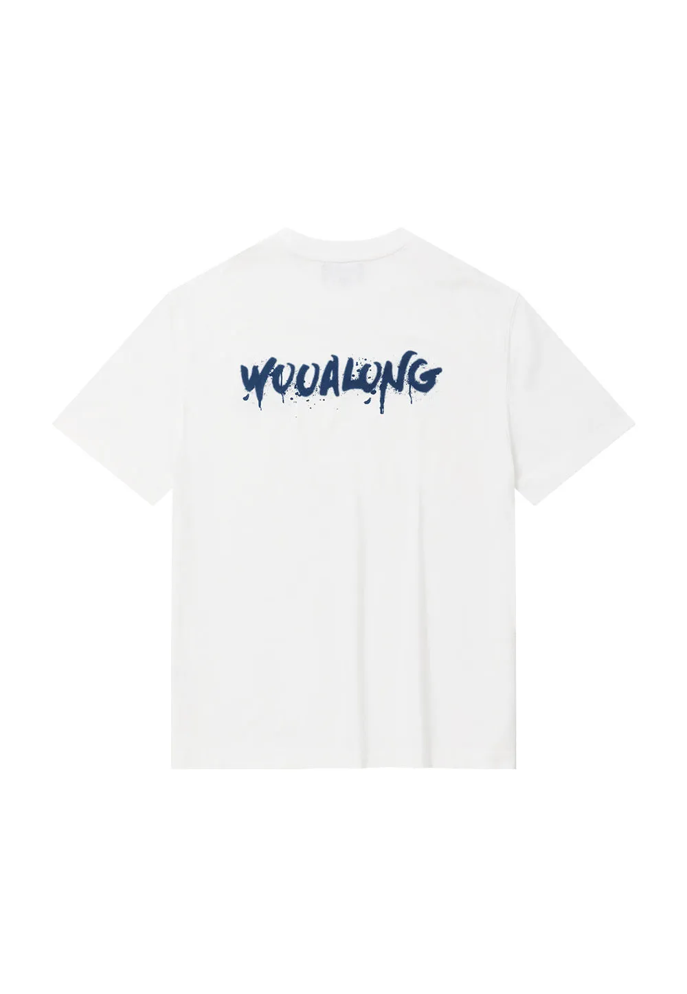 WOOALONG  |Crew Neck Unisex Street Style Plain Cotton Short Sleeves