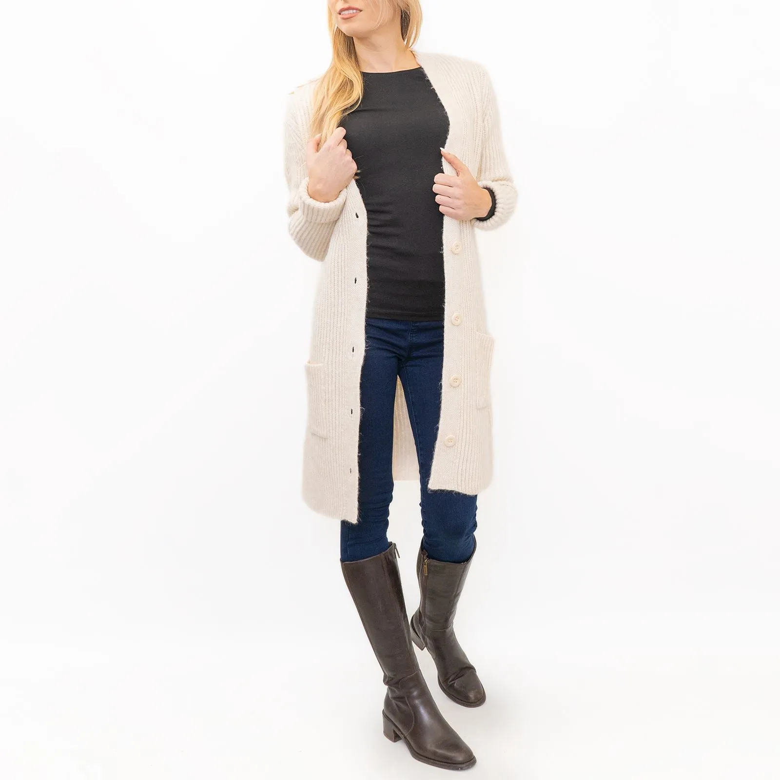 Wood Hill Longline Chunky Knit Cardigans in 8 Colours