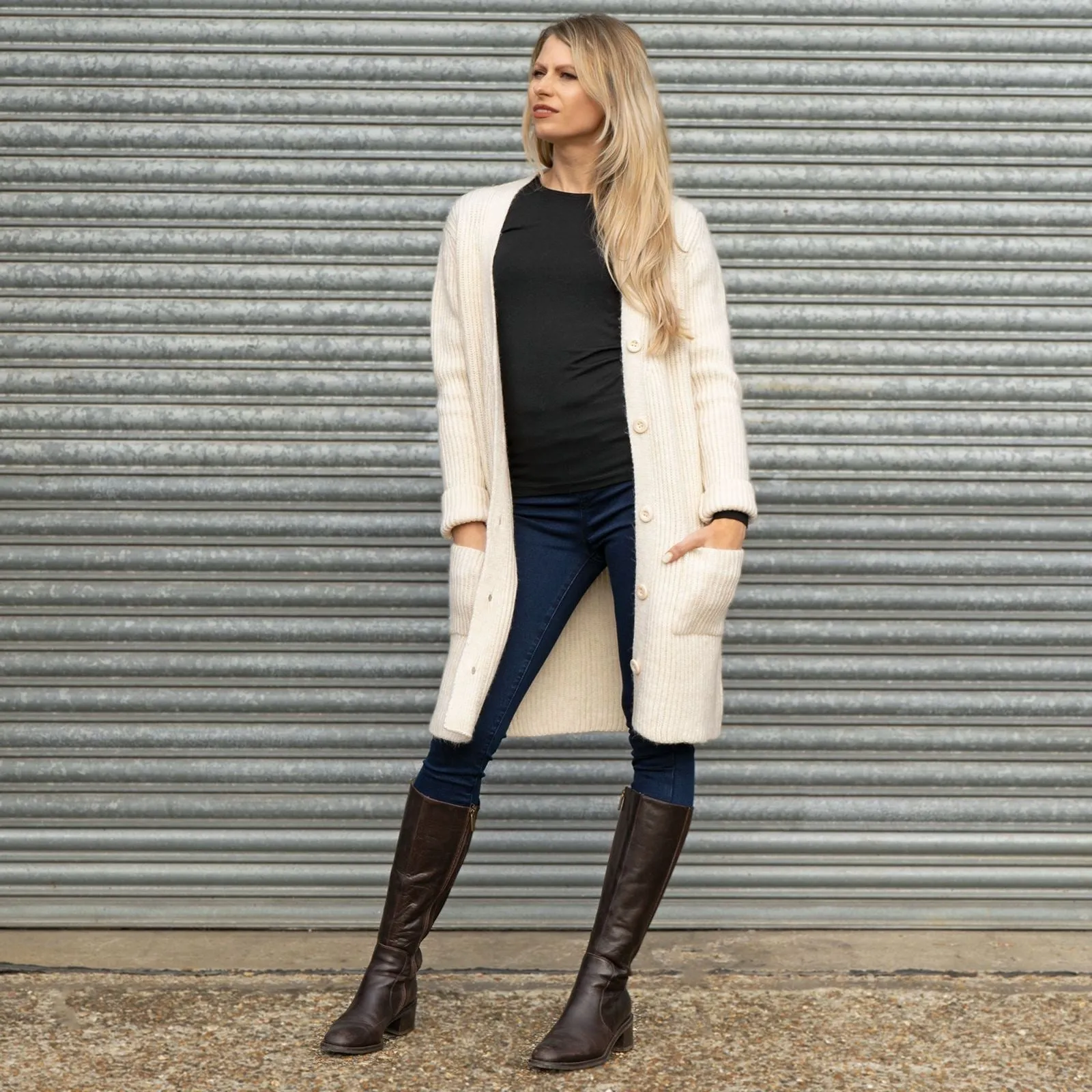 Wood Hill Longline Chunky Knit Cardigans in 8 Colours