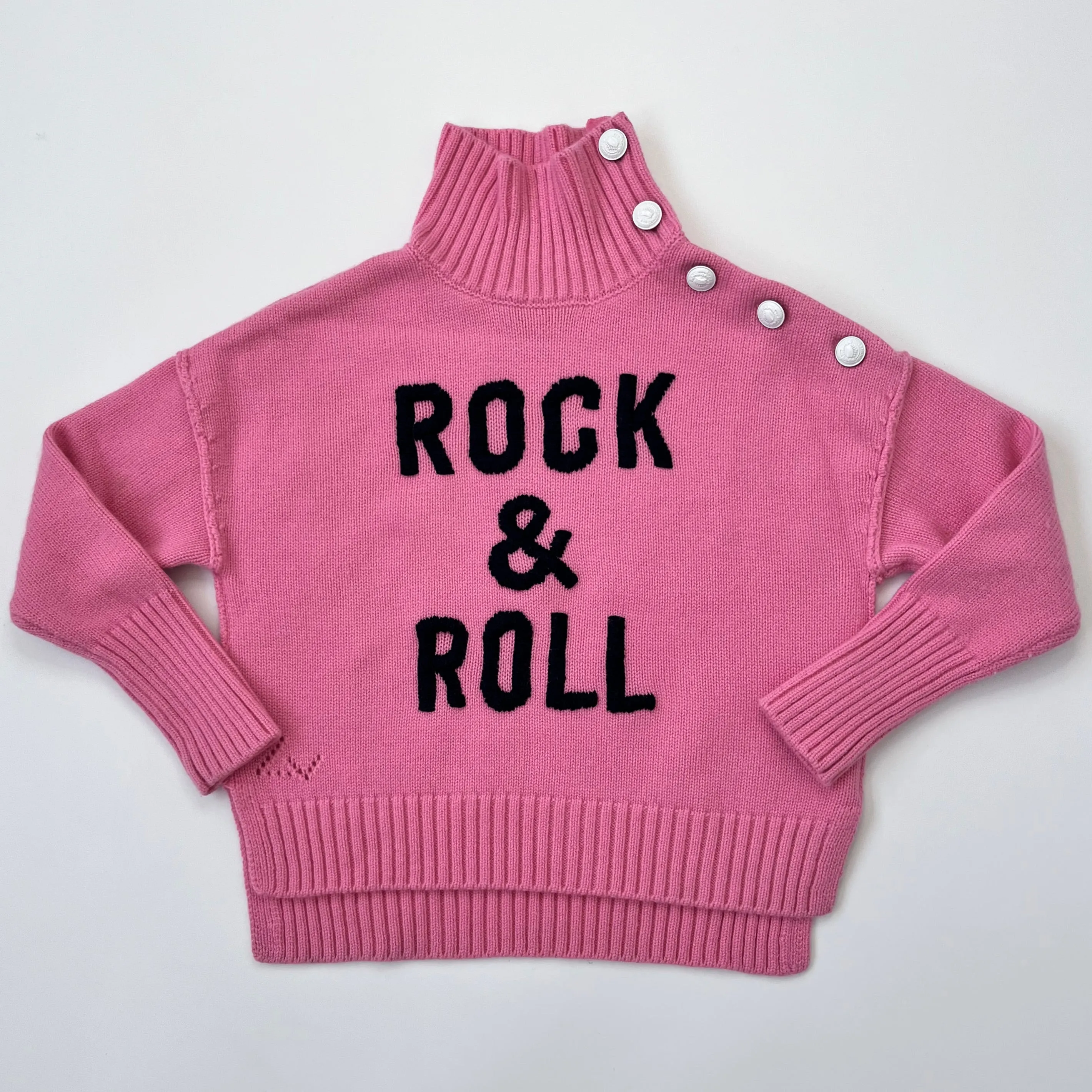 Zadig & Voltaire Pink Wool Mix Jumper: 6 Years, 8 Years & 12 Years