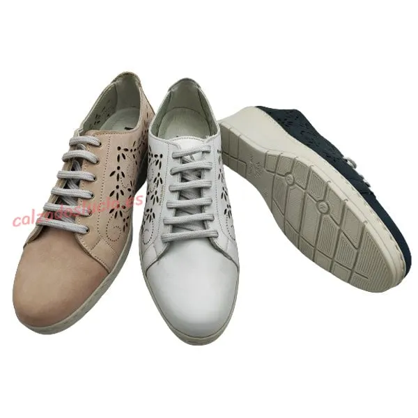 Zapato blucher en nobuck con plantilla de Notton