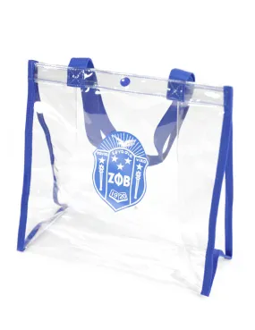 Zeta Phi Beta: Clear Tote Bags